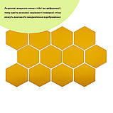 Дзеркальний декор акриловий самоклеючий 150*175мм золото,12шт (D) SW-00002518, фото 2