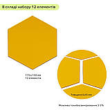 Дзеркальний декор акриловий самоклеючий 150*175мм золото,12шт (D) SW-00002518, фото 3