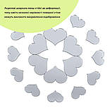 Дзеркальний декор акриловий самоклеючий срібло, 18шт (D) SW-00002524, фото 6