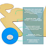 Дзеркальний декор акриловий самоклеючий WC золото, 3шт (D) SW-00002525, фото 4