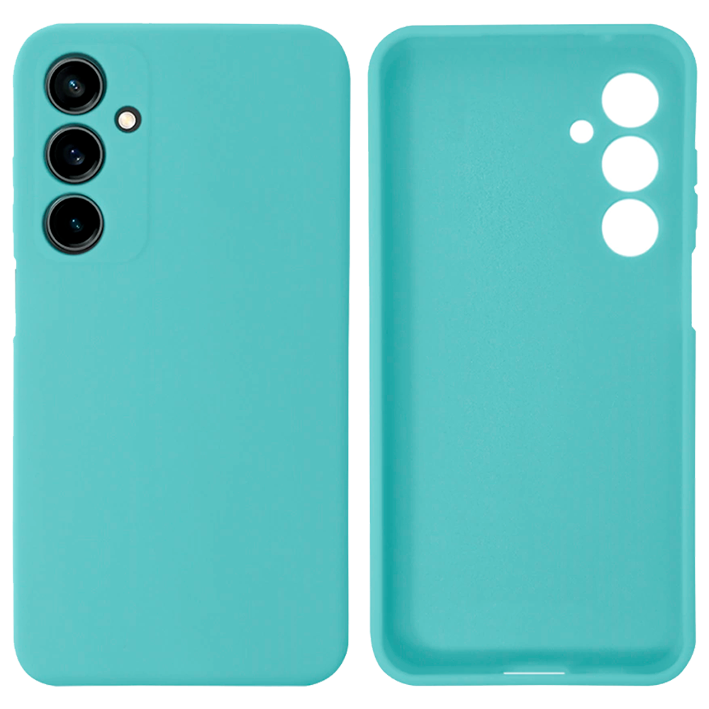 Чохол Silicone case Camera Protective для Samsung M34 (02) бірюза Sea blue