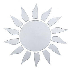 Дзеркальний декор акриловий самоклеючий срібло,15шт (D) SW-00002501