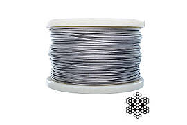 Трос нержавіючий Apro 1.5 мм x 200м (6х7+1x7) DIN 3055 (200 шт.)