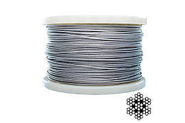 Трос нержавіючий Apro 2мм x 200м (6х7+1x7) DIN 3055 (200 шт.)
