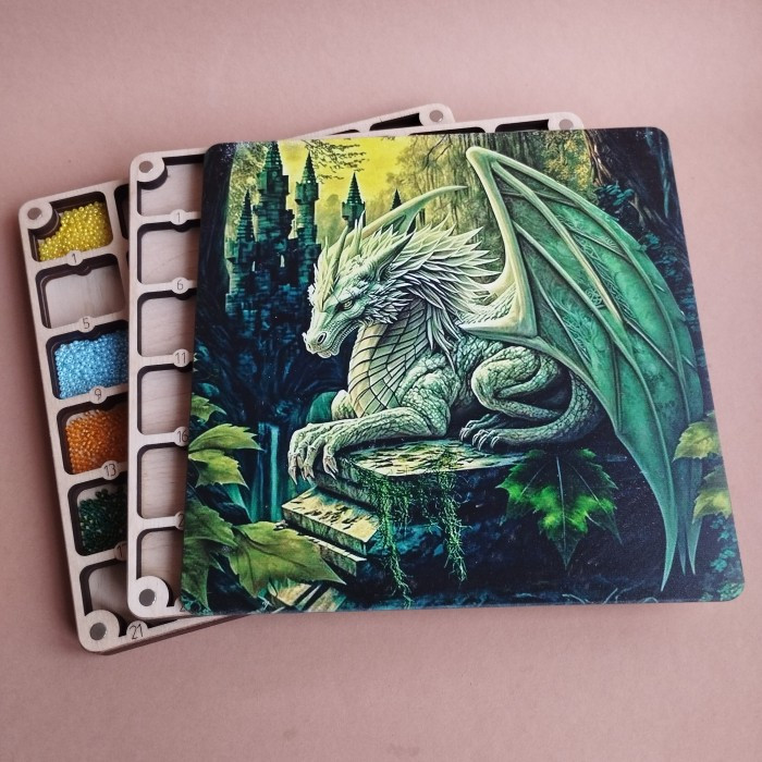 Багатоярусний органайзер для бісеру з кольоровим друком (060499), фото 1