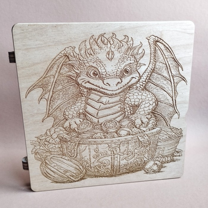 060485к Дерев'яний органайзер для бісеру Книжка на 60 комірок, з двома акриловими кришками всередині, кожна комірка пронумерована, фото 1