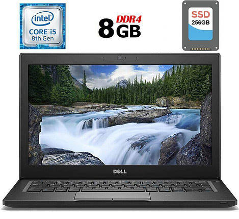 Б/в Нетбук Dell Latitude 7290 12.5" 1366x768| Core i5-8350U| 8 GB RAM| 256 GB SSD| UHD 620, фото 1