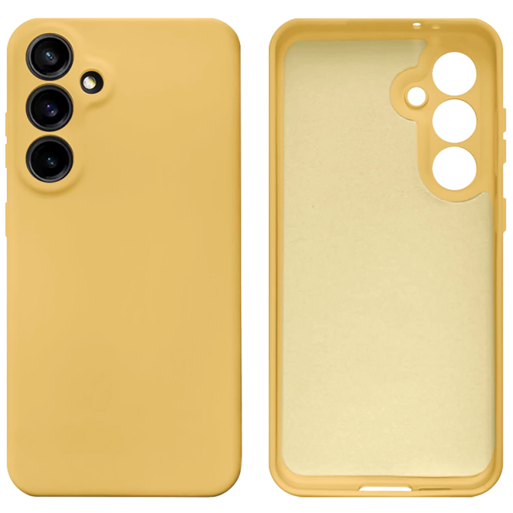 Чохол Silicone case Camera Protective для Samsung M34 (20) жовтий Yellow
