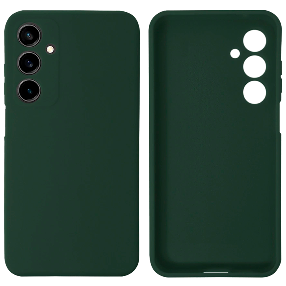 Чохол Silicone case Camera Protective для Samsung M34 (22) темно-зелений Forest Green