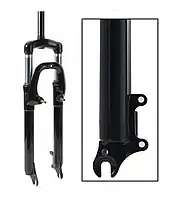 Виделка 28" амортизаційна 1" x 190 мм V-brake/Disc хід 60 мм Чорна ORG