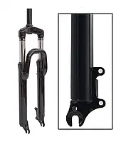 Виделка 24" амортизаційна 1" x 200 мм Disc хід 60 мм Чорна ORG