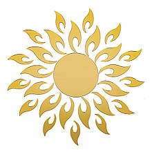 Дзеркальний декор акриловий самоклеючий золото, 27шт (D) SW-00002503