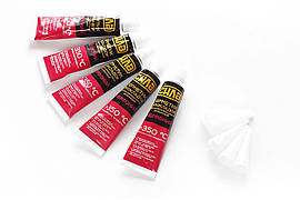 Герметик силіконовий високотемпературний Сила 25г червоний (5 шт.)