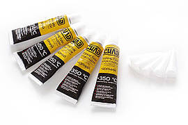 Герметик силіконовий високотемпературний Сила 25г чорний (5 шт.)