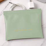 Косметичка для зберігання аксесуарів портативна, великий футляр для дрібниць на магнітній кліпсі, зелений, фото 2