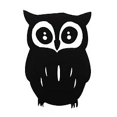 Дзеркальний декор акриловий самоклеючий Сова чорна (D) SW-00002493
