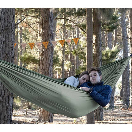 Гамак Naturehike подвійний NH21DC011, оливковий, фото 3