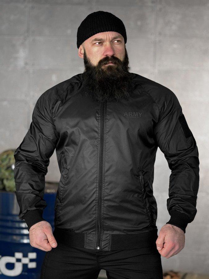 Легка вітровка army black ВТ5072