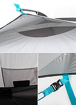 Намет тримісний Naturehike Cloud Fun NH19ZP006, 210T/Silver Coated, білий, фото 4