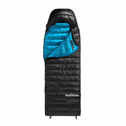 Спальник Naturehike CWZ400 NH19W400-Z, (7°C), p-р L, чорний, фото 1