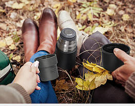 Термос Naturehike NH17S020-B, 304 сталь, 0.6 л, чорний, фото 6