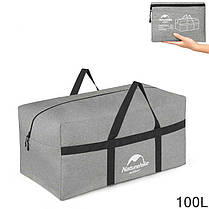 Сумка для зберігання портативна Naturehike NH17S021-L, 100 л, світло-сірий, фото 4
