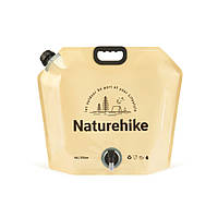Складаний контейнер для води з поліетилену Naturehike CNK2450CF027, 10 л, жовтий