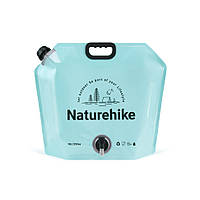 Складаний контейнер для води з поліетилену Naturehike CNK2450CF027, 10 л, блакитний
