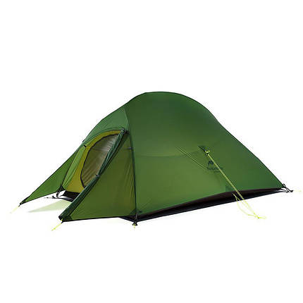 Намет надлегкий двомісний з футпринтом Naturehike Сloud Up 2 Updated NH17T001-T, 20D, темно-зелений, фото 1