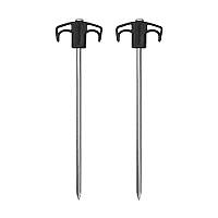 Кілки металеві Naturehike NH21YW133, 25 см, чорні 2 шт.