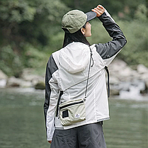 Сумка мала Naturehike NH20BB204, 3л, графіт в клітинку, фото 5