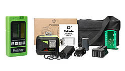 Відкалібрований Fukuda MW93T-3-3G (Huepar 603CG) 3D лазерний рівень нівелір 12 зелених ліній з приймачем