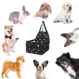 Автокрісло для собак дрібних і середніх порід car Dogs Seat чорний (GS-176773), фото 10