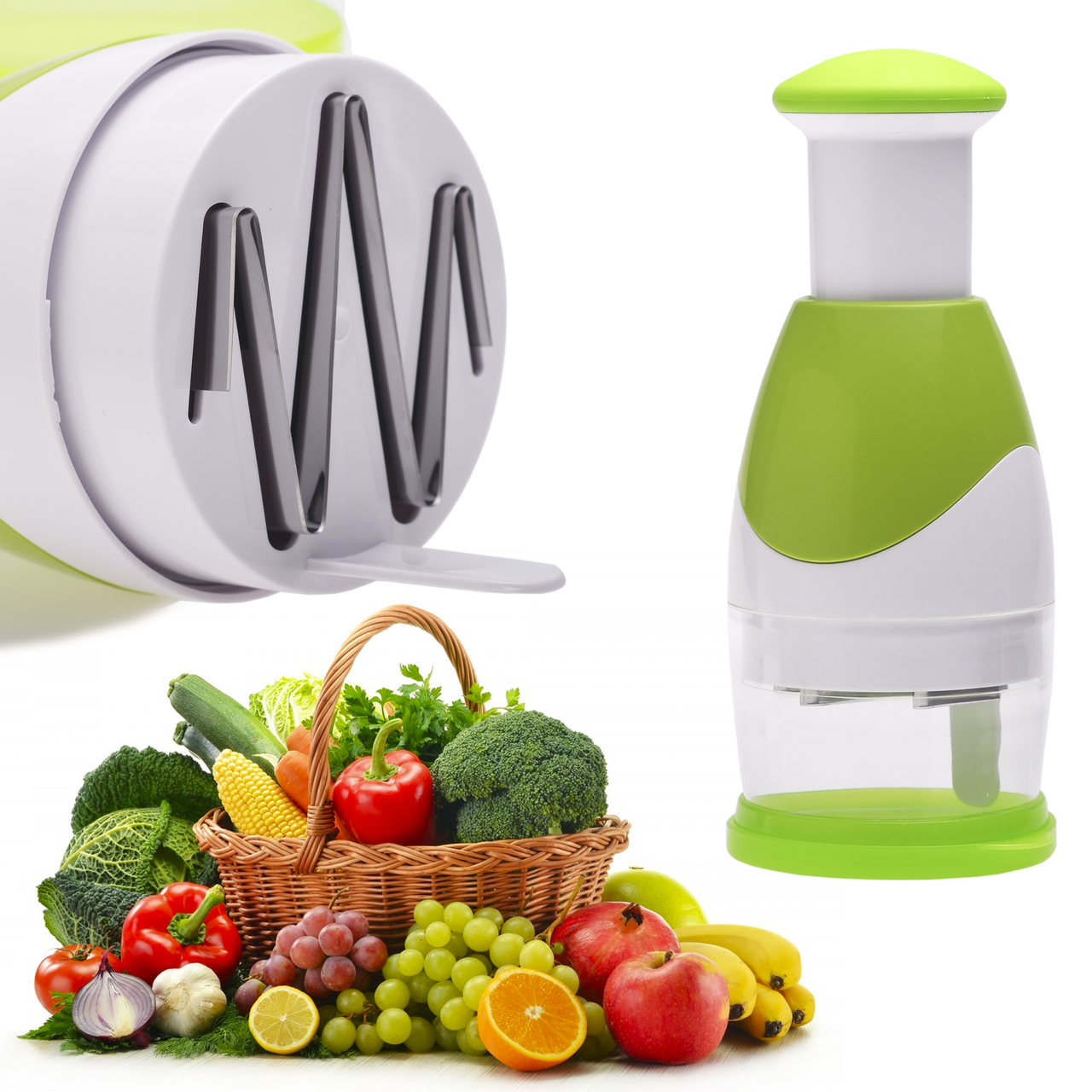 Подрібнювач для овочів ручний Kamille KM-10111, фото 1