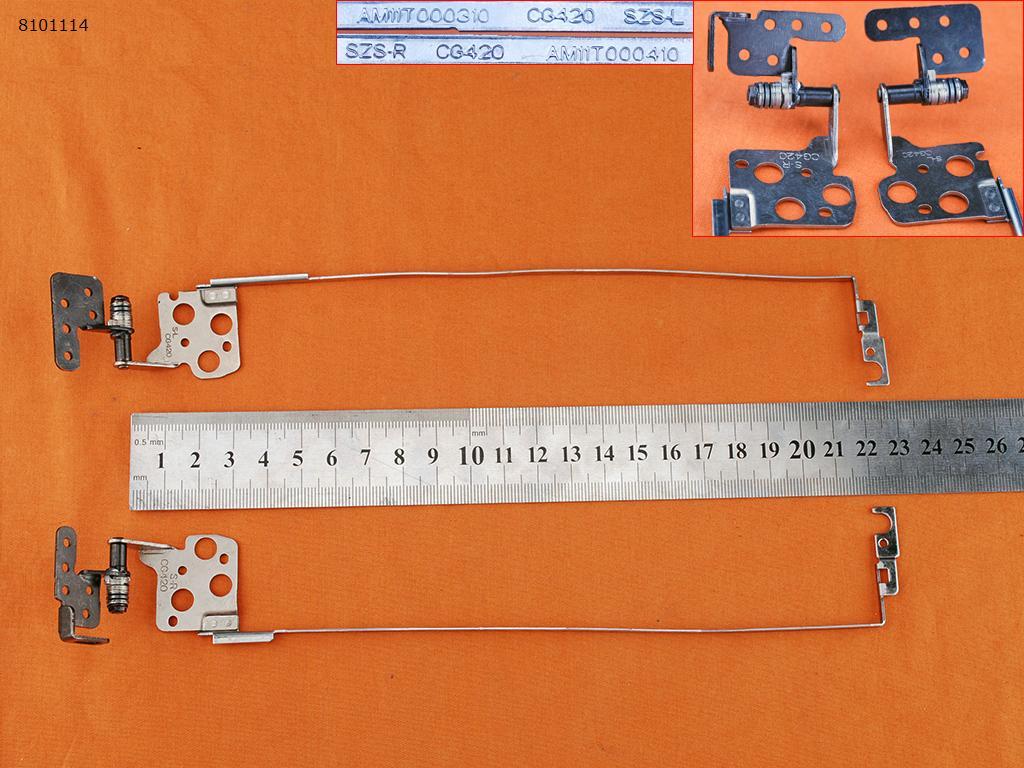 Петлі для Lenovo IdeaPad 110-14IBR 110-14ISK AM11T000310 AM11T000410, пара, ліва +права, фото 1