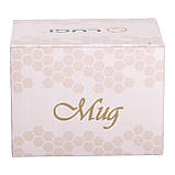 Чашка керамическая с золотым ободком и золотой ручкой 300 (мл) Кремовая, фото 5