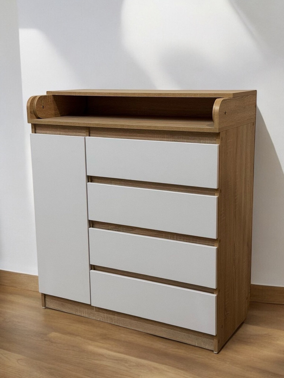Сповивальний комод Baby Comfort MODERN 4+1 дуб сонома/білий