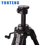 Штатив телескопічний фото та відео камер 152 см Yunteng VCT-6680, фото 4