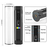 Лампа відеосвітло 17 см RGB циліндрична магнітна Puluz PU4138, фото 10