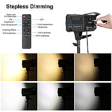 Студійний відеосвітло 220V, 150 Вт Puluz PU3061EU Studio Video Light 3200K-5600K, фото 3