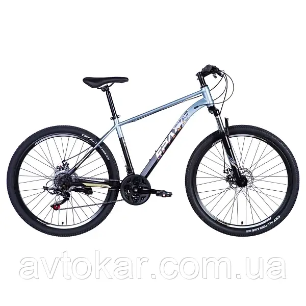 Велосипед сталь 27.5" SPACE NEPTUNE (035) AM DD тріскачка рама-18" сіро-чорний 2024 ORG