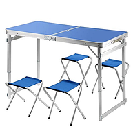 Компактный стол с сидениями. Стол для пикника и 4 стула GP-4282 Стол туристический. YU227