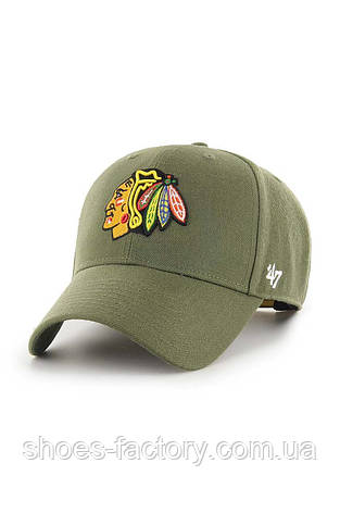 Кепка унисекс 47 Brand CHICAGO BLACKHAWKS MVPSP04WBP-SWB, фото 1