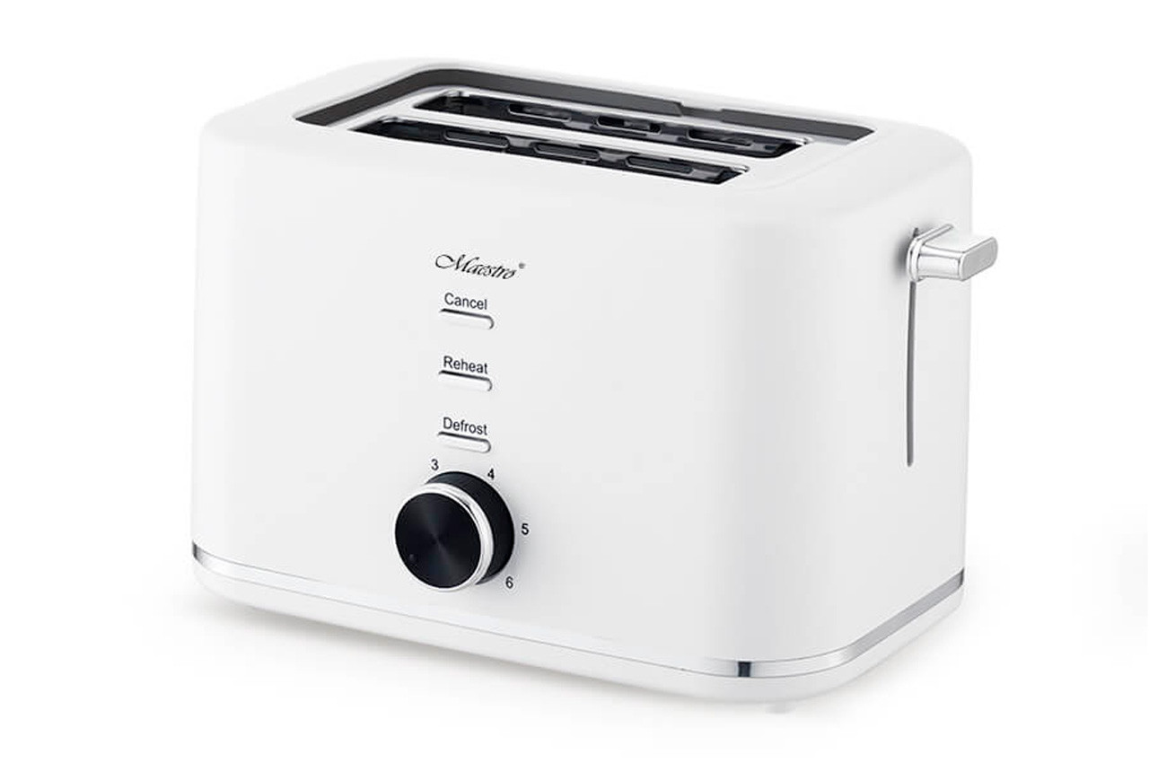 Тостер Maestro 750Вт білий (MR-703), фото 1