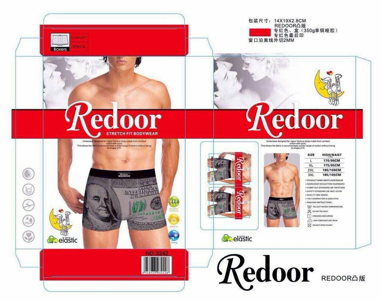 Труси - боксери чоловічі "Redoor", РОСТОВКА (від L до 3XL). Чоловічі труси - шорти, білизна чоловіча.