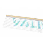 Профіль віконний 9/3мм БІЛИЙ з манжетою і склосіткою паяний Valmiera 2,4м, фото 2