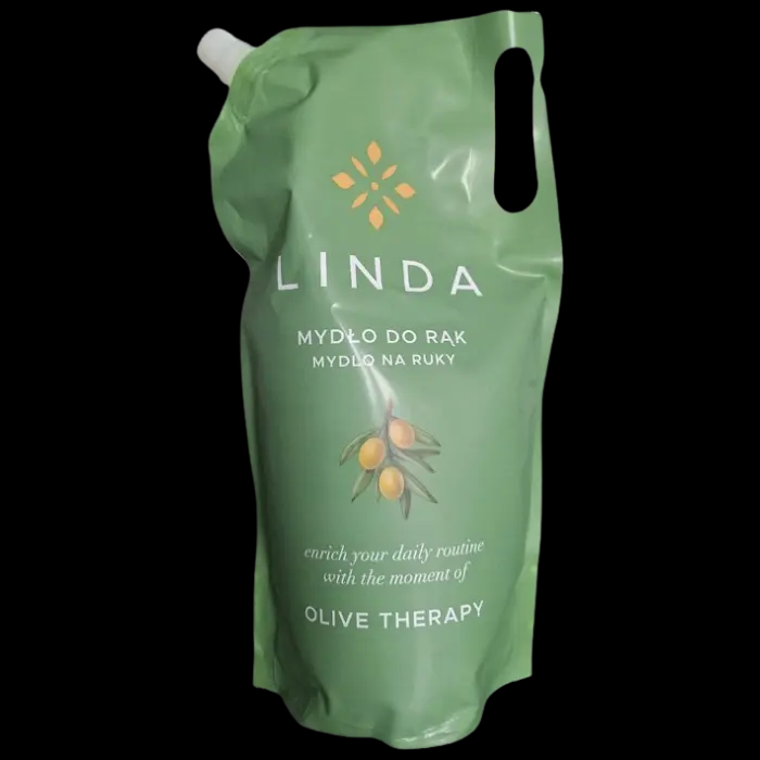 Рідке мило Linda змінний блок кремове Оливка 1000 мл, фото 1