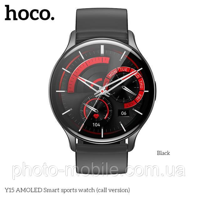 Смарт-годинник Hoco Y15 AMOLED (call version) Black