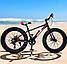 Стильний алюмінієвий велосипед Fat Bike 24"×4.0, рама 15", S800 Hammer Extrime, чорно-червоний, фото 10