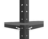 Стелаж металевий чорний розбірний 1840х950х340мм 5 полиць 50 кг/полицю, Стелажі лофт для офісу та дому, фото 6